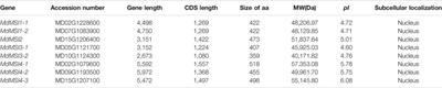 Genome-wide Identification, Expression, and Functional Analysis of MdMSI Genes in Apples (Malus domestica Borkh.)